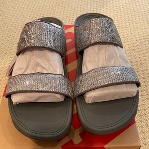 Brand new FitFlop superglitz slide, size 8
